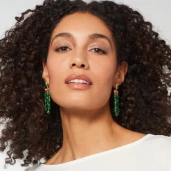 The Met Store Roman Malachite Chandelier Earrings* Earrings
