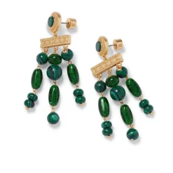 The Met Store Roman Malachite Chandelier Earrings* Earrings