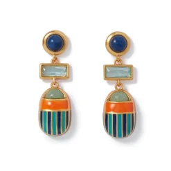 The Met Store Royal Scarab Drop Earrings* Earrings
