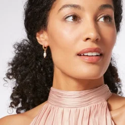 The Met Store Royal Tudor Small Hoop Earrings with Pearls* Earrings