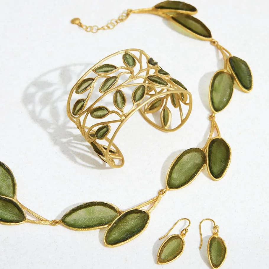 The Met Store Sage Leaf Cuff* Bracelets