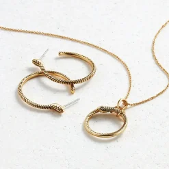 The Met Store Serpentine Hoop Earrings* Earrings