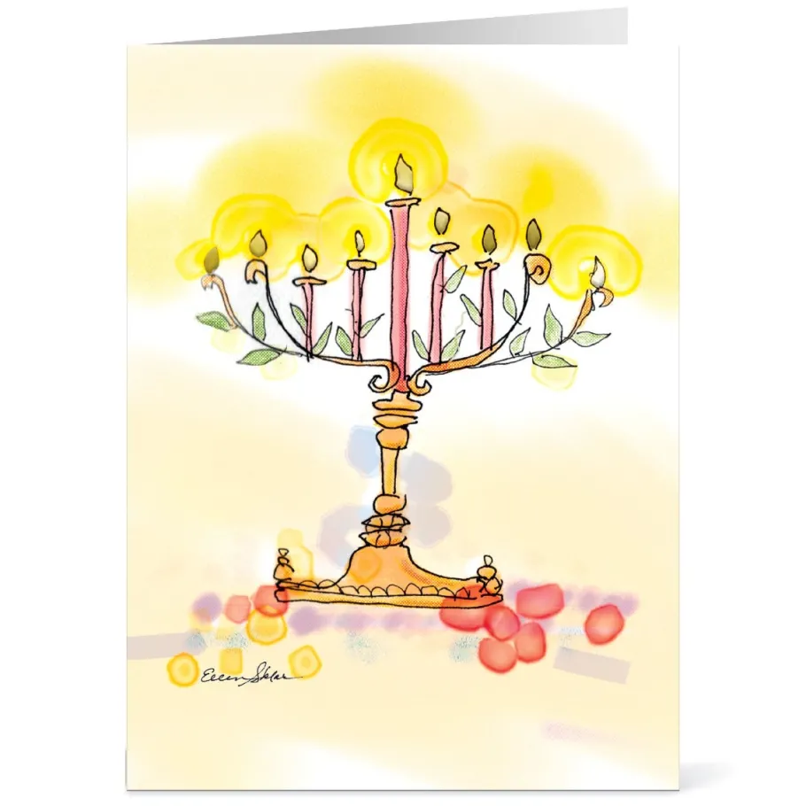 The Met Store Sklar: Golden Lights Hanukkah Cards* Holiday Cards