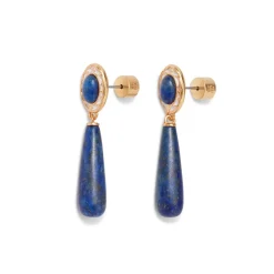 The Met Store Spanish Baldric Lapis Braided Necklace and Elongated Drop Earrings Set* Jewelry Sets