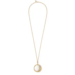 The Met Store Spanish Day and Night Magnifier Pendant Necklace and Moon Drop Earrings Set* Jewelry Sets
