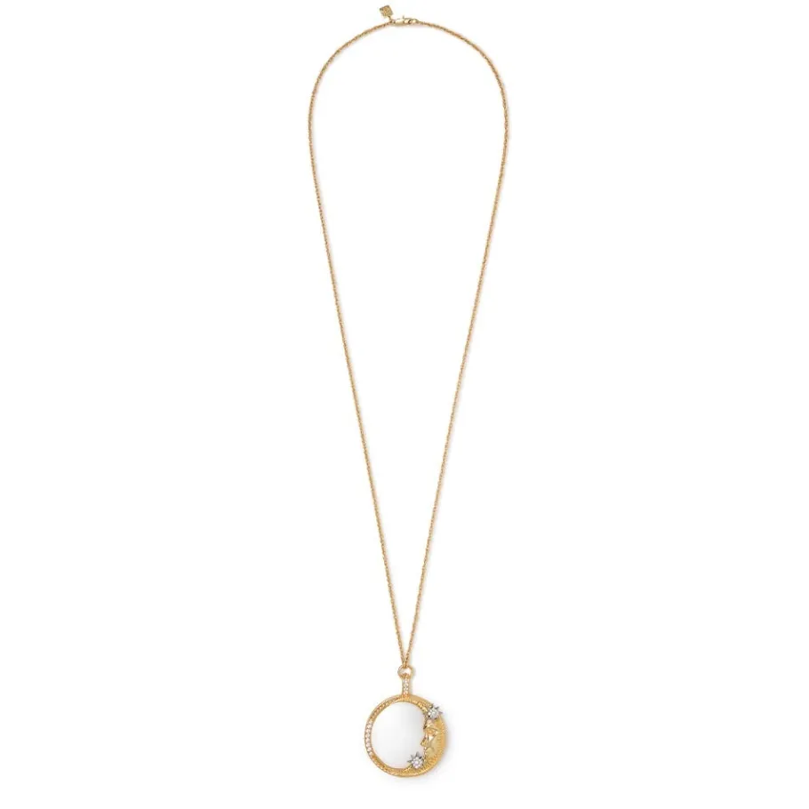 The Met Store Spanish Day and Night Magnifier Pendant Necklace and Moon Drop Earrings Set* Jewelry Sets