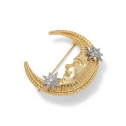 The Met Store Spanish Day and Night Moon Brooch* Pins & Brooches