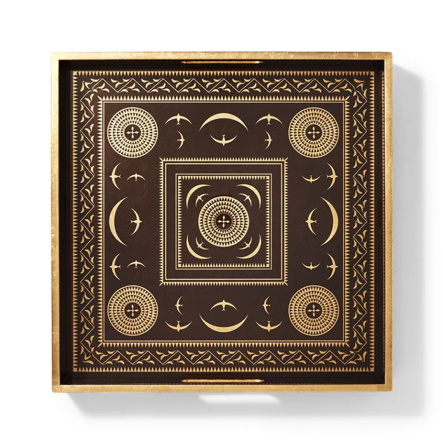 The Met Store Sumatran Symbols Lacquer Tray* Tableware|Decorative Accents