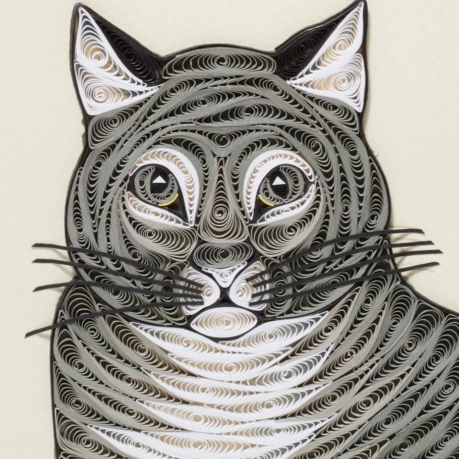 The Met Store The Favorite Cat Quilled Card* Notecards & Correspondence