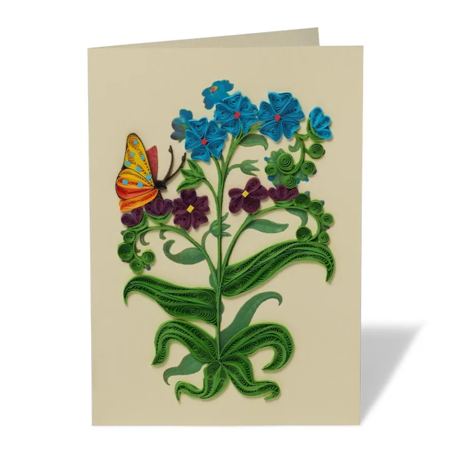 The Met Store The Met Cloisters Garden Forget-Me-Not Quilled Card* Notecards & Correspondence