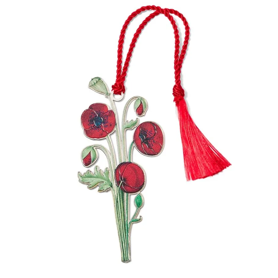 The Met Store The Met Cloisters Garden Poppy Bookmark* Office