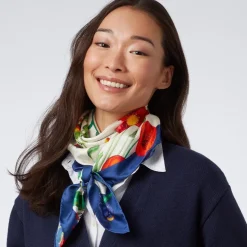 The Met Store The Met Cloisters Garden Square Silk Scarf* Scarves & Wraps