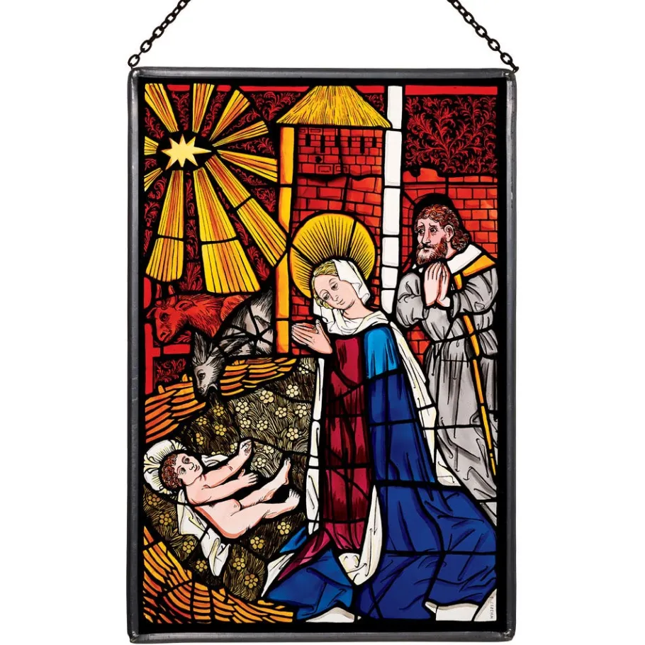 The Met Store The Nativity Glass Panel* Decorative Accents