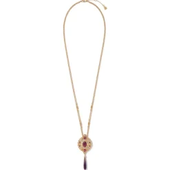 The Met Store Turkish Amethyst Long Pendant Necklace* Necklaces