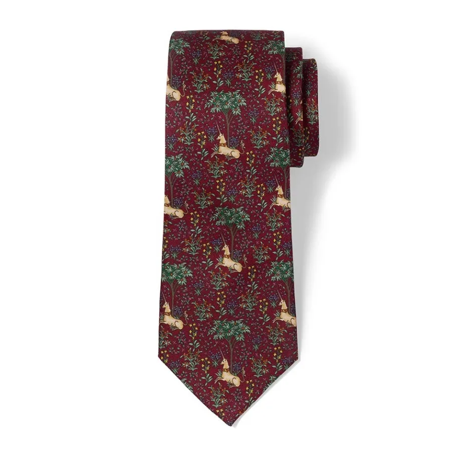 The Met Store Unicorn in a Garden Silk Necktie* Small Accessories