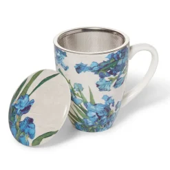 The Met Store Van Gogh Irises Covered Mug with Tea Infuser* Tableware