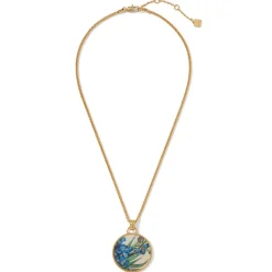 The Met Store Van Gogh Irises Enamel Pendant Necklace* Necklaces