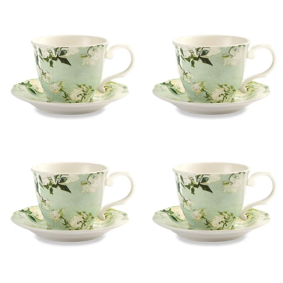 The Met Store Van Gogh Roses Teacup and Saucer* Tableware
