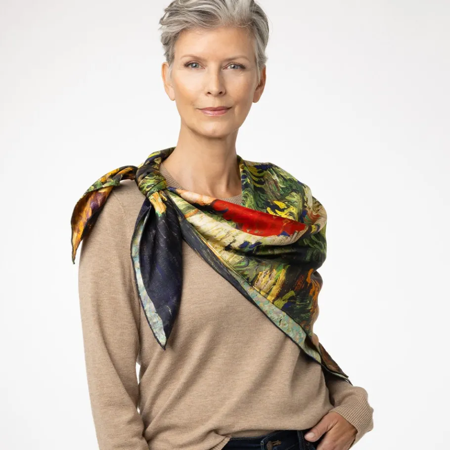 The Met Store Van Gogh Stylized Nature Double-Sided Square Silk Scarf* Scarves & Wraps