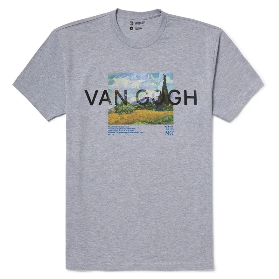 The Met Store Van Gogh Wheat Field With Cypresses Unisex Tee* Clothing