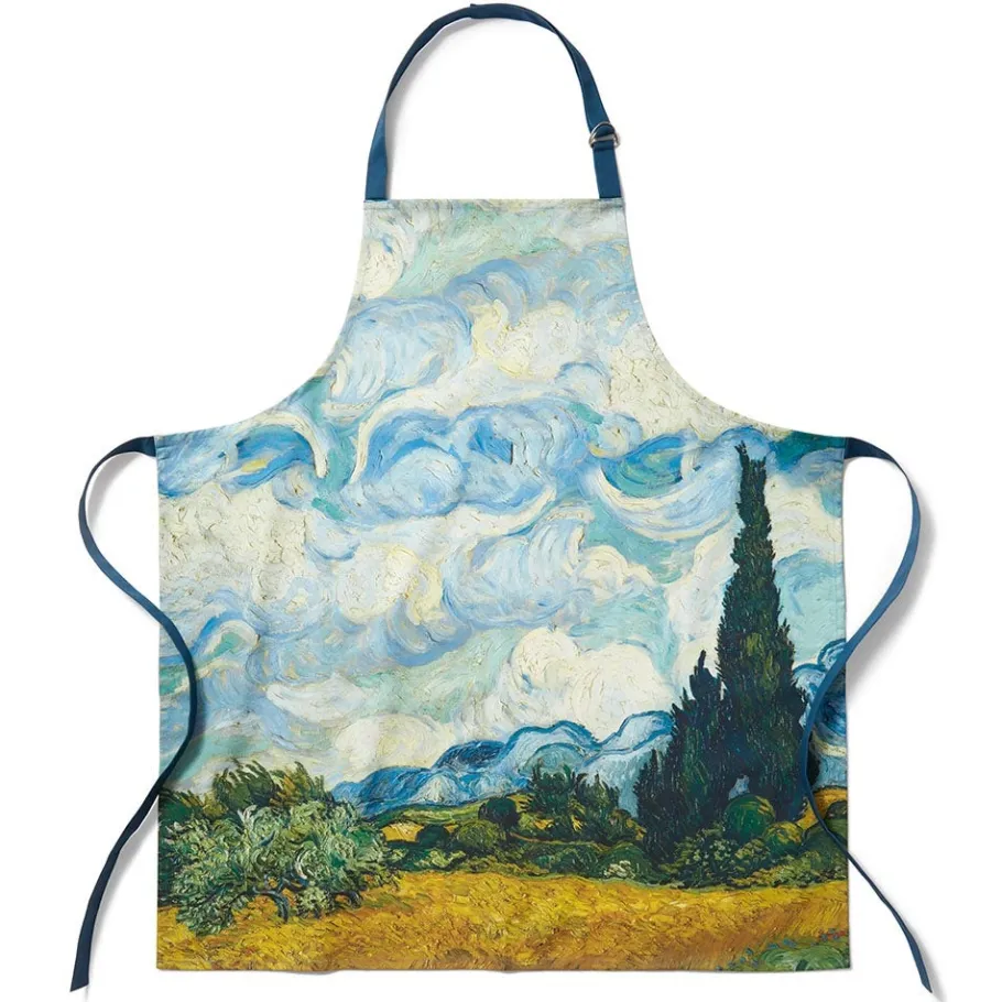 The Met Store Van Gogh Wheat Field with Cypresses Apron* Tableware