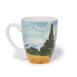 The Met Store Van Gogh Wheat Field with Cypresses Covered Mug with Tea Infuser* Tableware