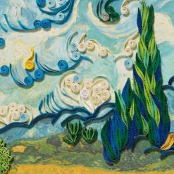 The Met Store Van Gogh Wheat Field with Cypresses Quilled Card* Notecards & Correspondence