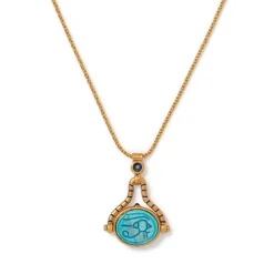 The Met Store Wedjat Eye Scarab Spinning Pendant Necklace* Necklaces