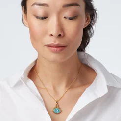 The Met Store Wedjat Eye Scarab Spinning Pendant Necklace* Necklaces