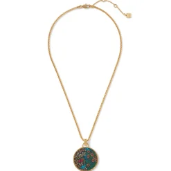 The Met Store William Morris Blackthorn Enamel Pendant Necklace* Necklaces
