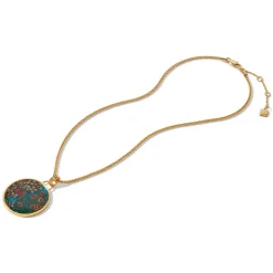 The Met Store William Morris Blackthorn Enamel Pendant Necklace* Necklaces