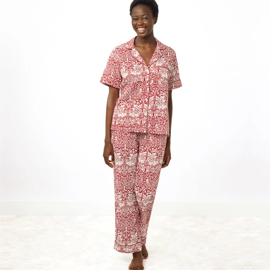 The Met Store William Morris Brother Rabbit Women's Cotton Pajamas* Clothing