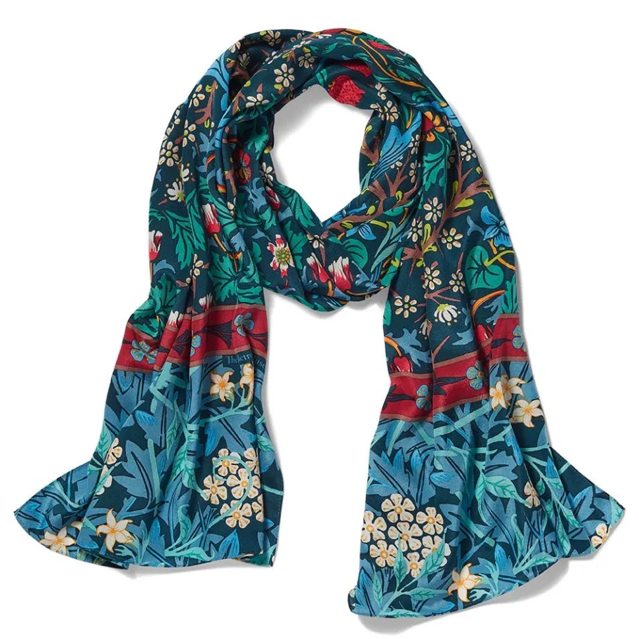 The Met Store William Morris Mixed Patterns Oblong Silk Scarf* Scarves & Wraps