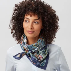 The Met Store William Morris Peacock and Dragon Square Silk Scarf* Scarves & Wraps
