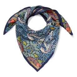 The Met Store William Morris Peacock and Dragon Square Silk Scarf* Scarves & Wraps