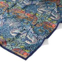 The Met Store William Morris Peacock and Dragon Square Silk Scarf* Scarves & Wraps