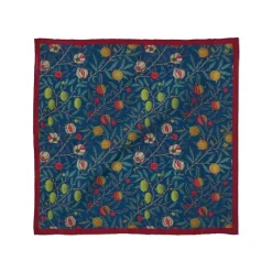 The Met Store William Morris Pomegranate Cotton-and-Silk Pocket Square* Small Accessories