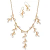 The Met Store Willow Catkins Pearl Bib Necklace and Drop Earrings Set* Jewelry Sets