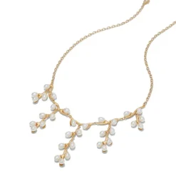 The Met Store Willow Catkins Pearl Bib Necklace and Drop Earrings Set* Jewelry Sets