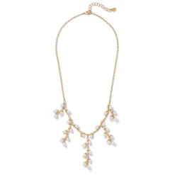 The Met Store Willow Catkins Pearl Bib Necklace and Drop Earrings Set* Jewelry Sets