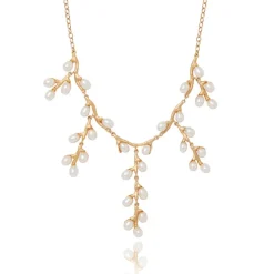 The Met Store Willow Catkins Pearl Bib Necklace* Necklaces